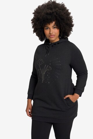 Ulla Popken Sweatshirt in Grijs: voorkant