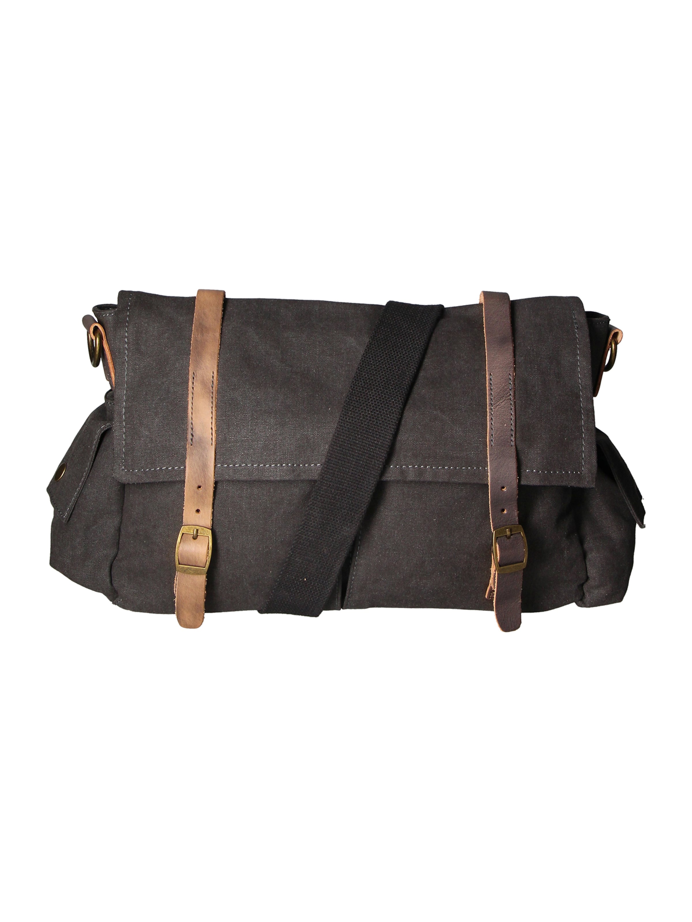 Borsa a tracolla di Gave Lux in nero: frontale