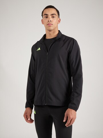 ADIDAS PERFORMANCE Kurtka sportowa 'ADIZERO' w kolorze czarny: przód