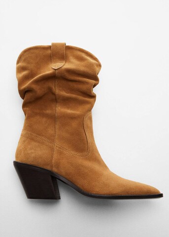 MANGO Boots 'Wey' in Brown