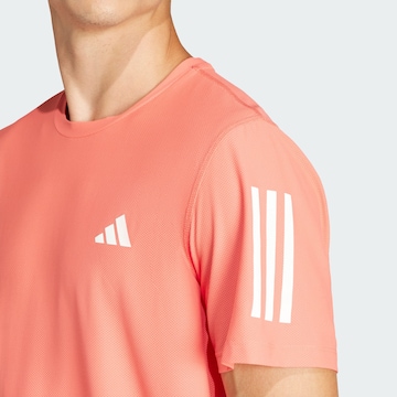 ADIDAS PERFORMANCE Functioneel shirt 'Own the Run' in Rood