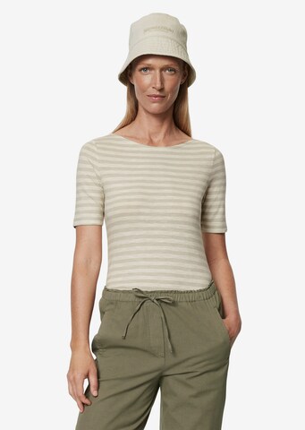 T-shirt Marc O'Polo en beige : devant