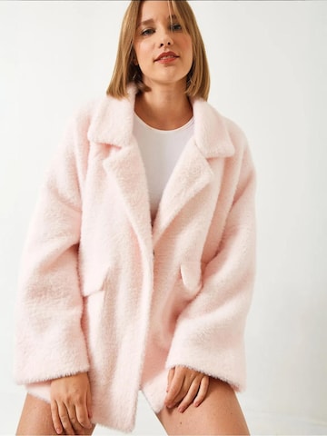 Bianco Lucci - Sobretudo meia-estação em rosa