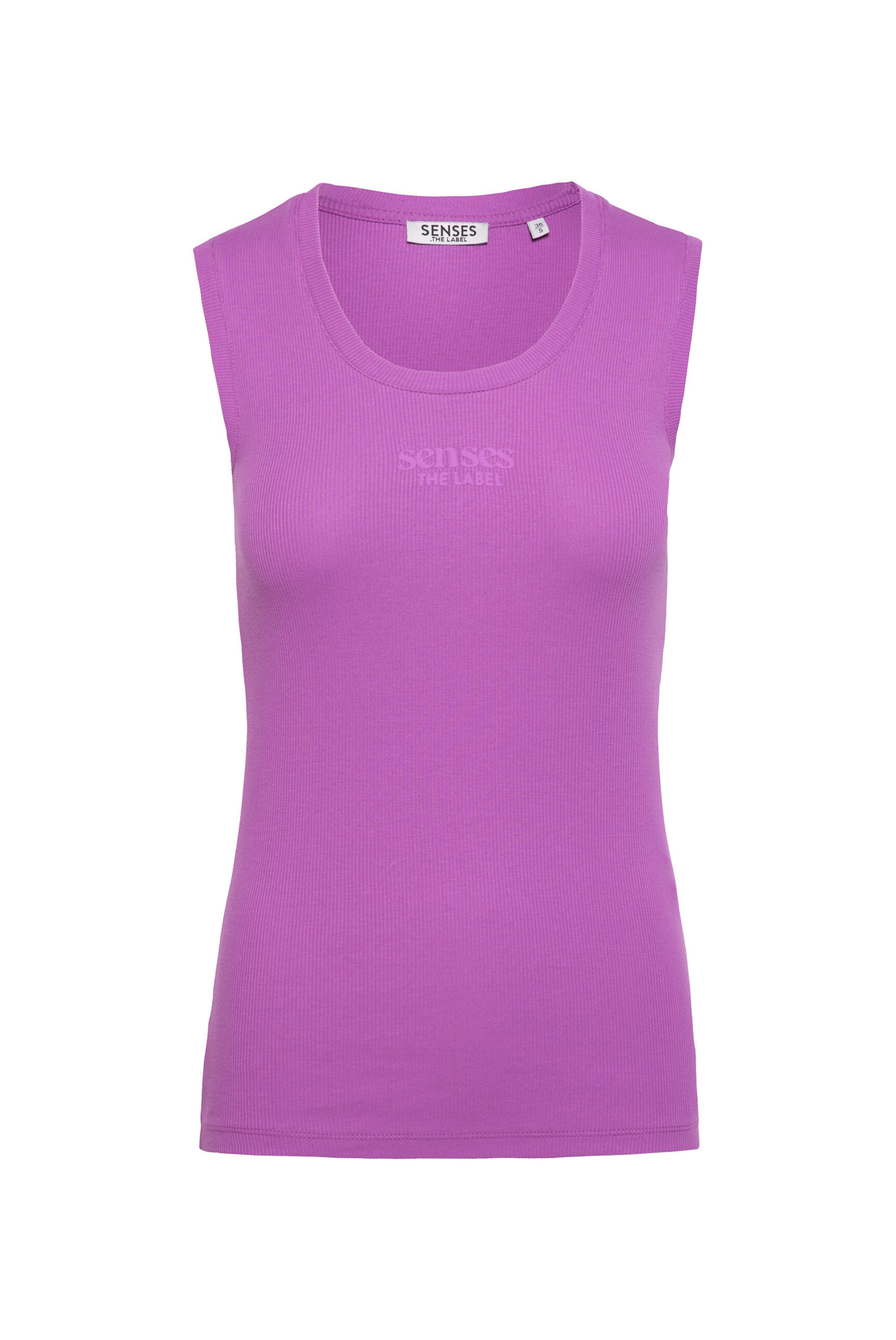 SENSES.THE LABEL Top in Purple: front