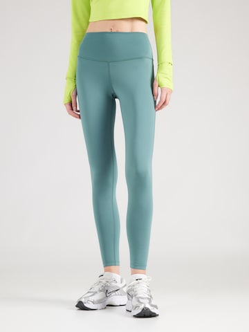 Skinny Pantalon de sport 4F en vert : devant