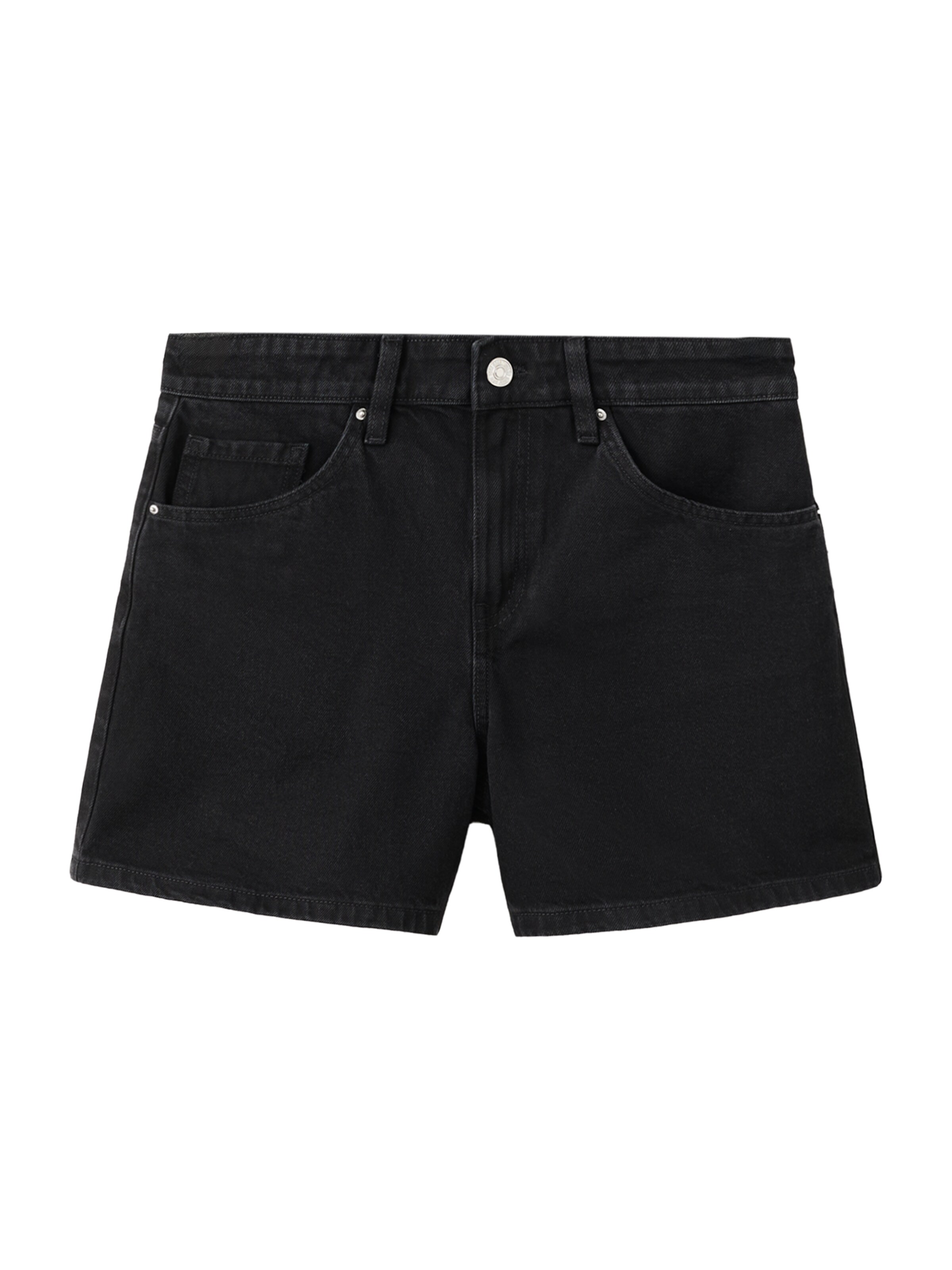 MANGO Regular Jeans 'ZOEY' in Zwart: voorkant
