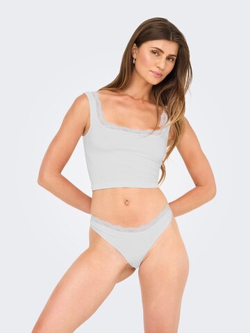 ONLY - Tanga 'ONLVICKY' en blanco