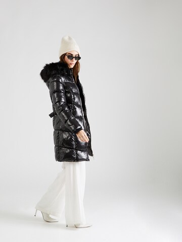 River Island Wintermantel in Zwart