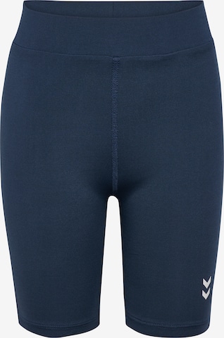 Hummel Skinny Sports trousers in Blue: front