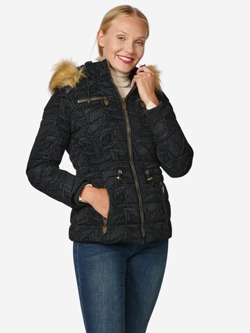 KOROSHI Winterjacke in Schwarz