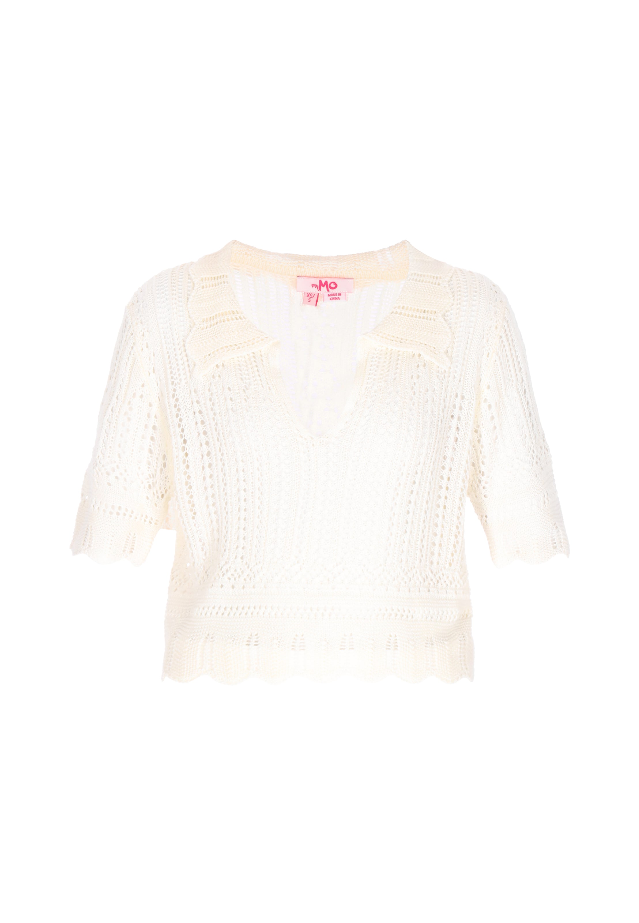 Pull-over 'Young Fashion' MYMO en blanc : devant