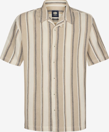 PETROL INDUSTRIES MEN Comfort fit Button Up Shirt 'Adventura' in Beige: front