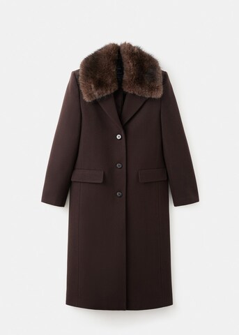 MANGO Winter Coat in Brown