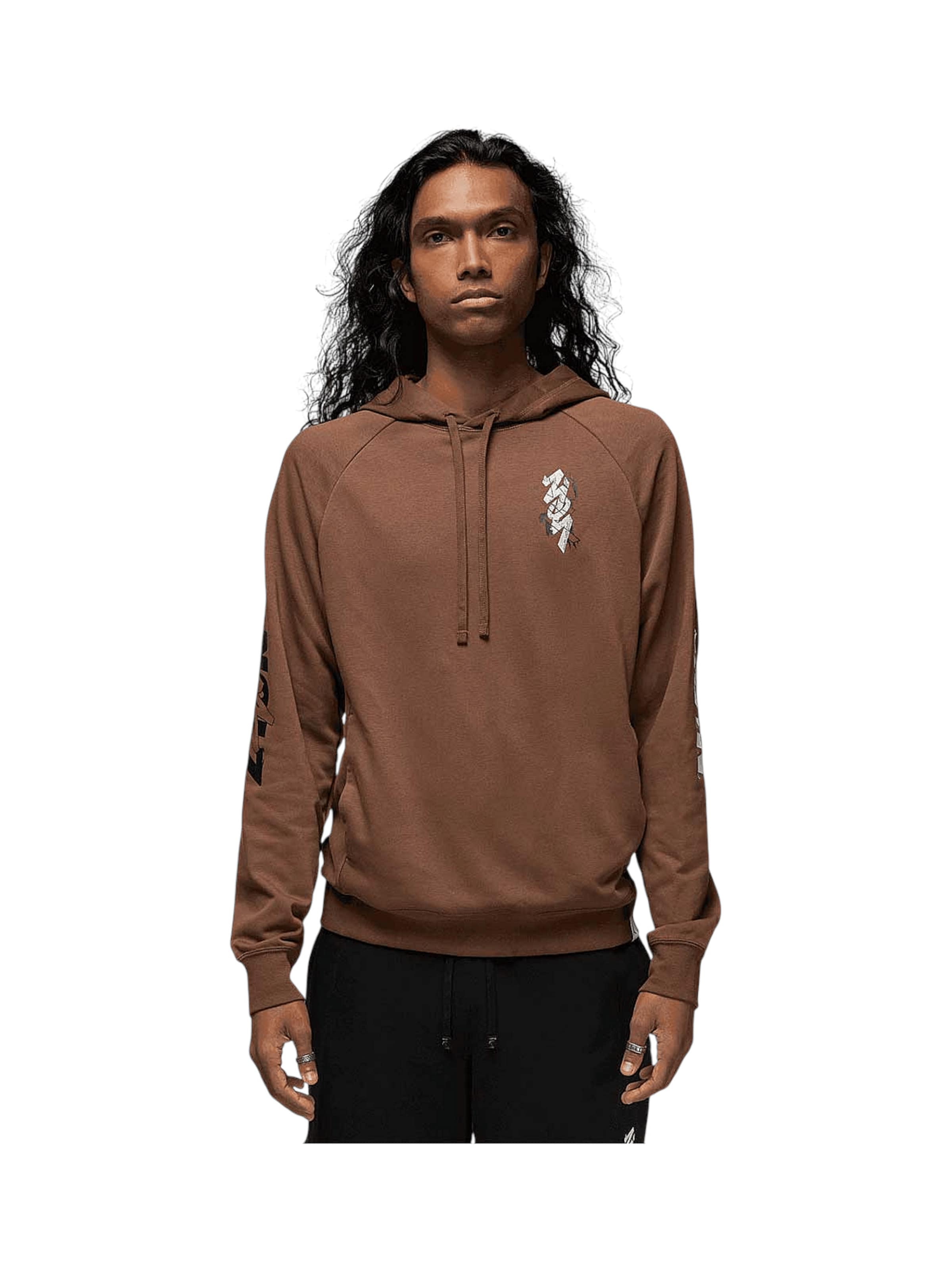 Jordan - Sweatshirt 'Zion' em castanho: frente