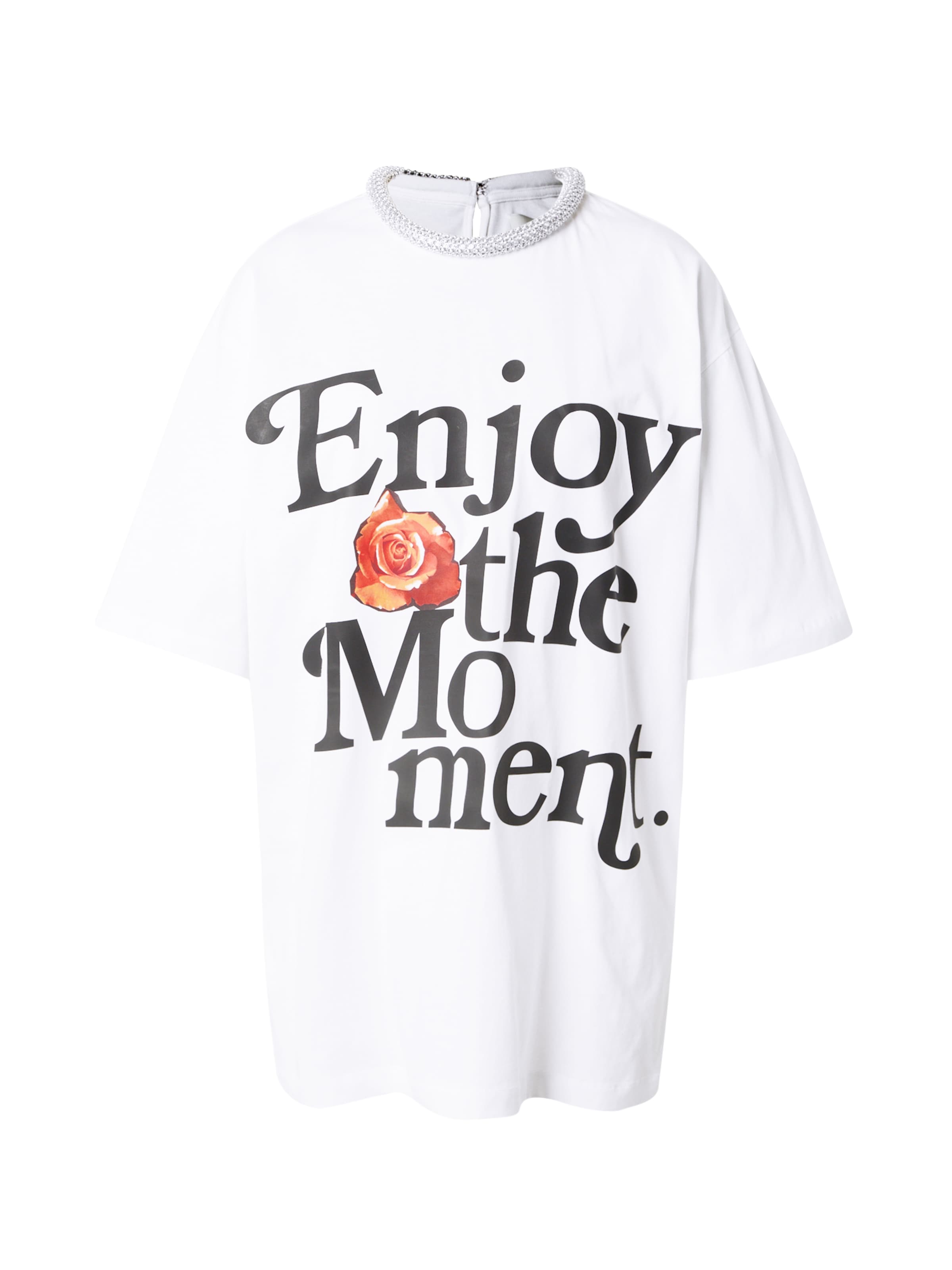 3.1 Phillip Lim Μπλουζάκι 'ENJOY THE MOMENT' σε λευκό: μπροστά
