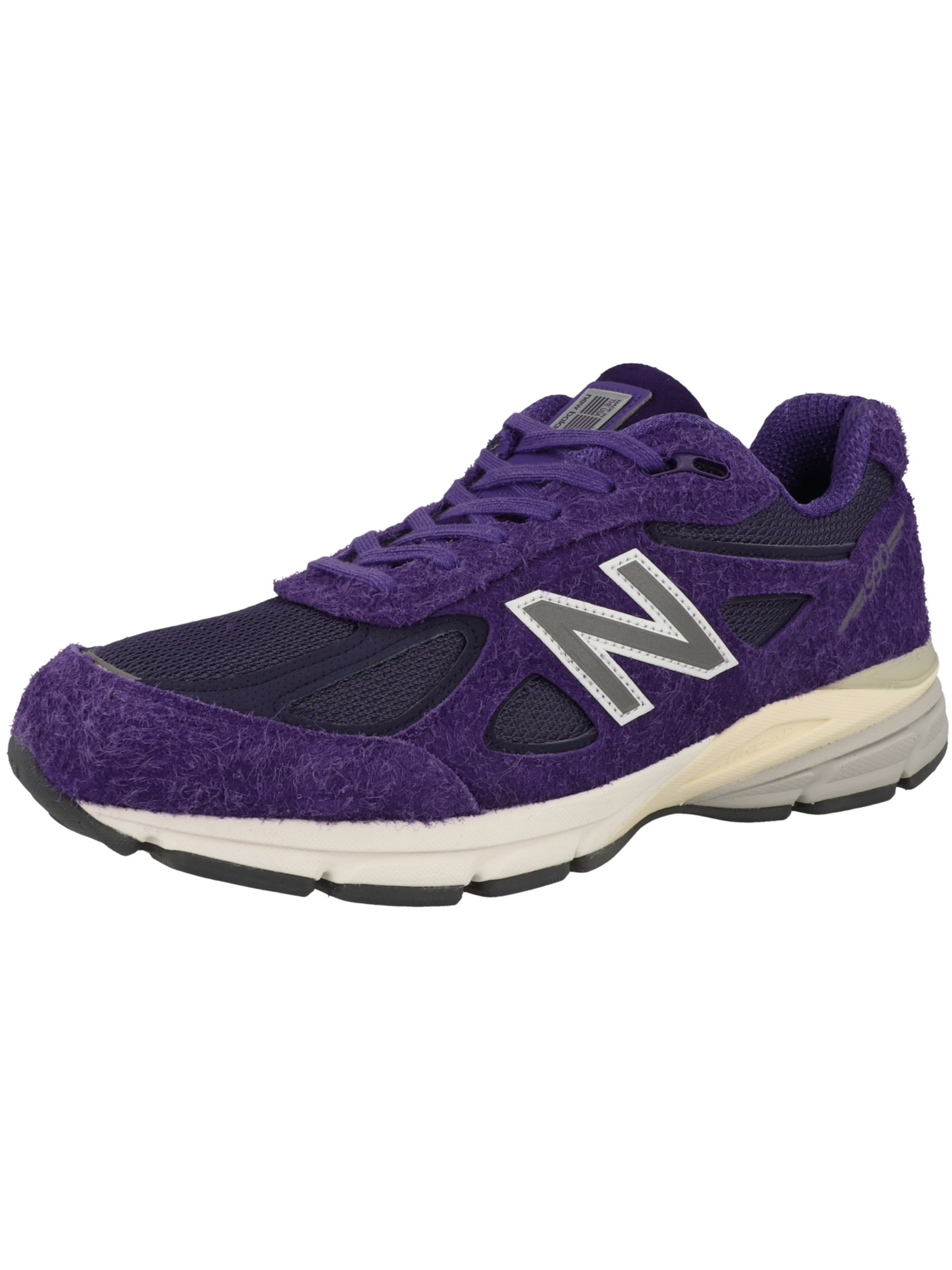 new balance Baskets basses en gris / aubergine / noir / blanc, Vue avec produit