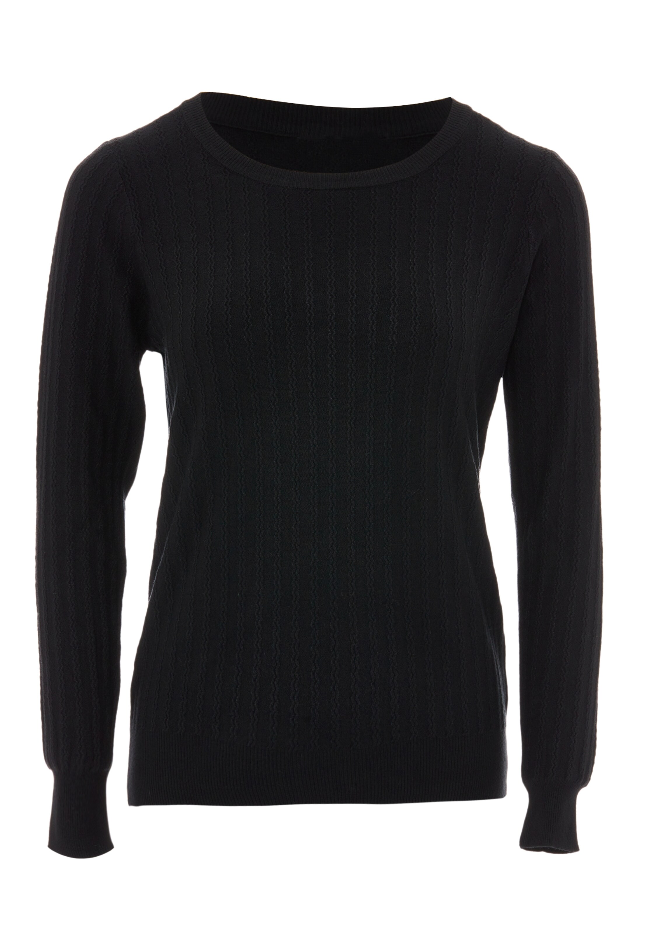 Sidona Trui in Zwart: voorkant