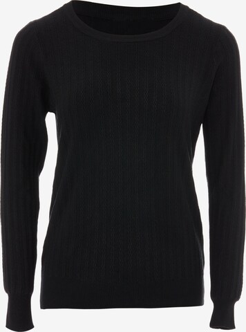 Pull-over Sidona en noir : devant