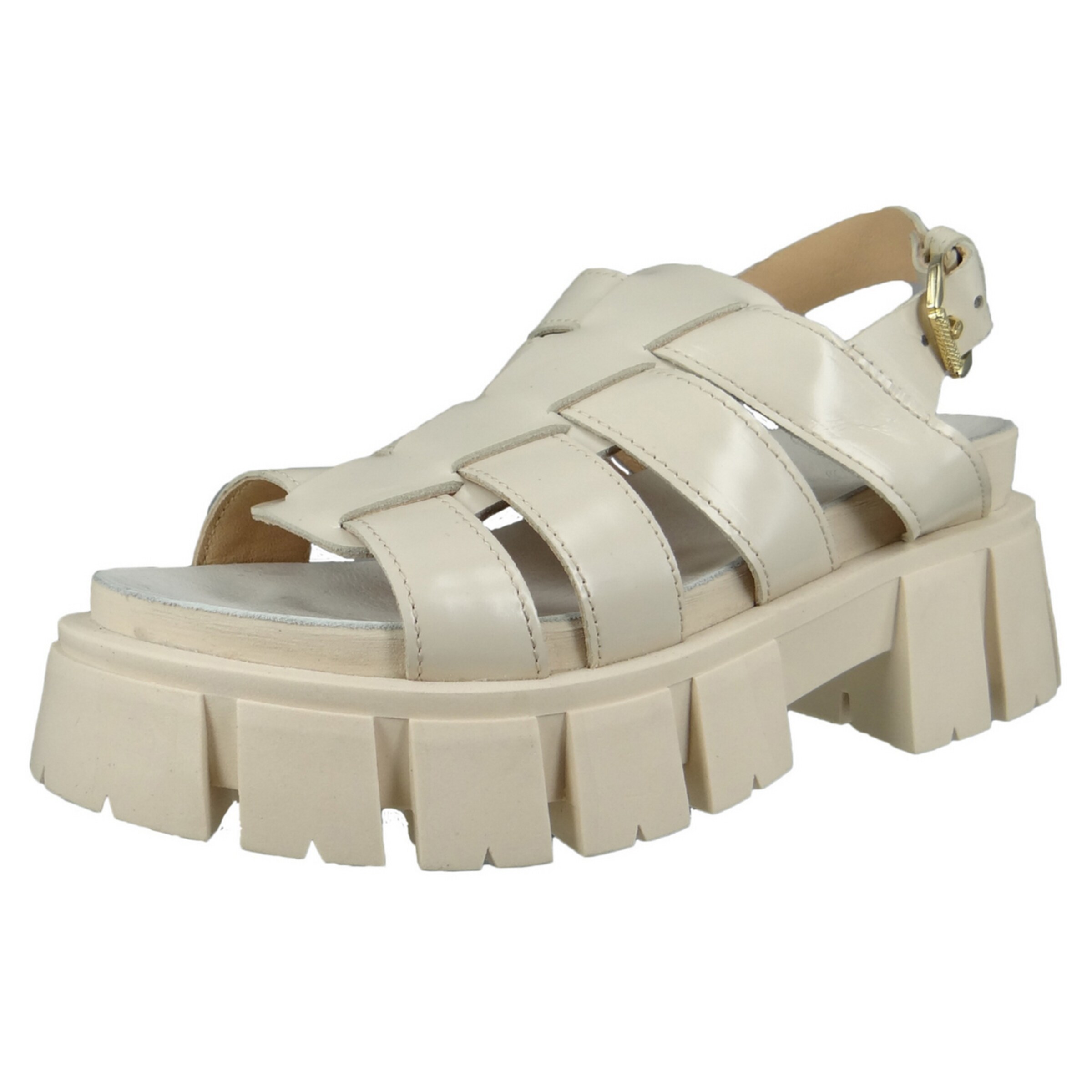 MJUS - Sandália em bege: frente