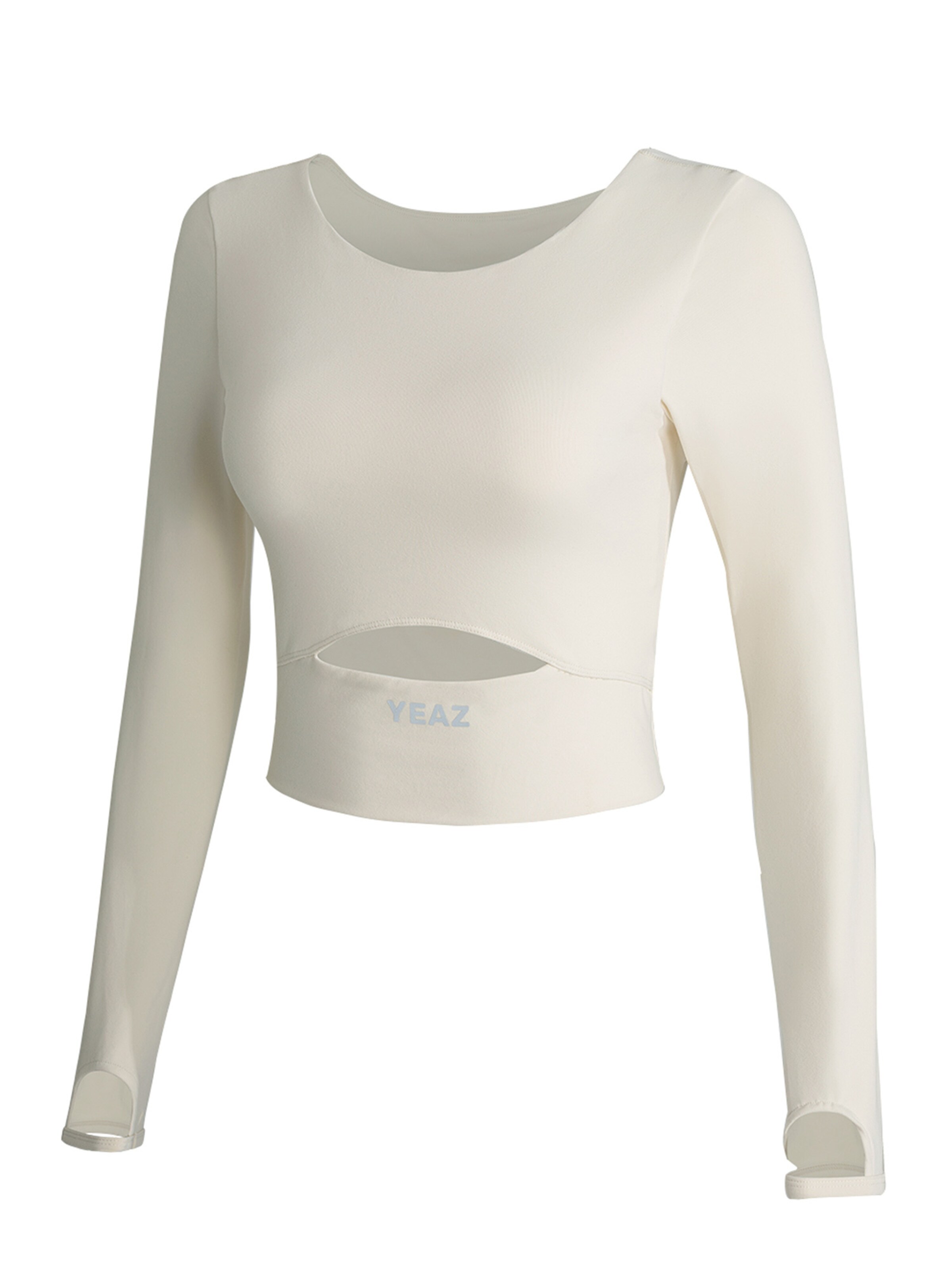 YEAZ Λειτουργικό μπλουζάκι 'Revelation' σε λευκό: μπροστά