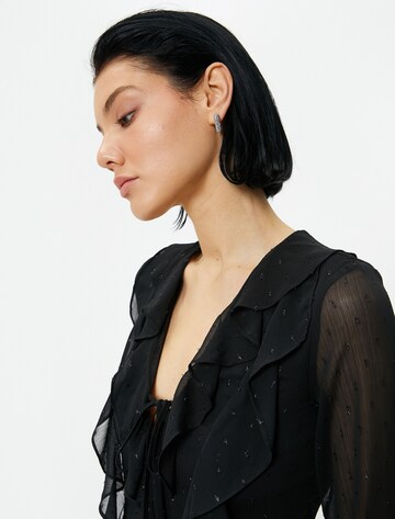 Koton Kleid in Schwarz