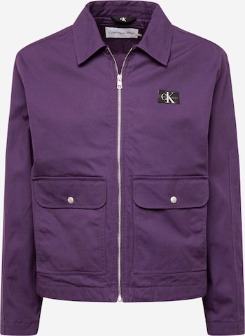 Veste mi-saison Calvin Klein Jeans en violet : devant