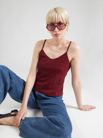 Haut 'ONLFILICIA' ONLY en rouge : devant