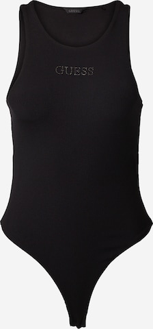 GUESS Shirt Bodysuit in Black: front