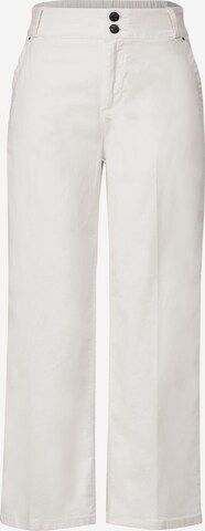 STREET ONE Loose fit Pants in White: front