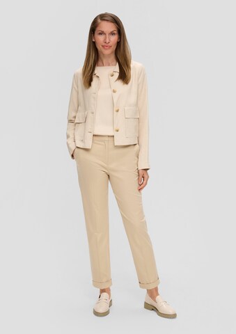 Effilé Pantalon à plis s.Oliver BLACK LABEL en beige