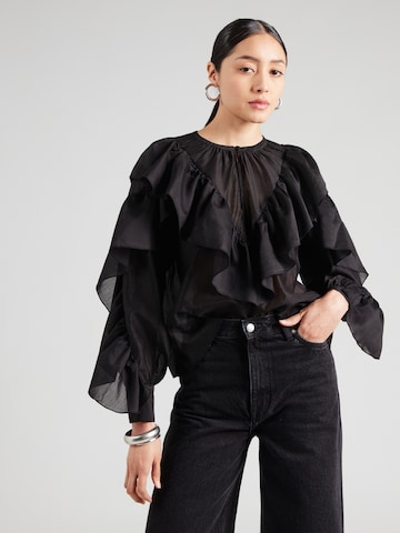 Chemisier SECOND FEMALE en noir : devant