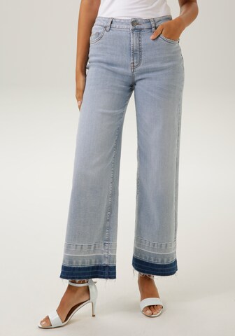 Aniston CASUAL Wide Leg Jeans in Blau: predná strana