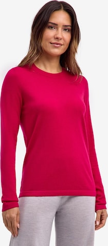 FALKE Pullover 'Pure Merino Wool' in Pink: Vorderseite