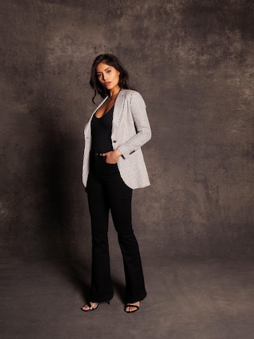 Blazer 'Silk linen blazer' Vulto en beige