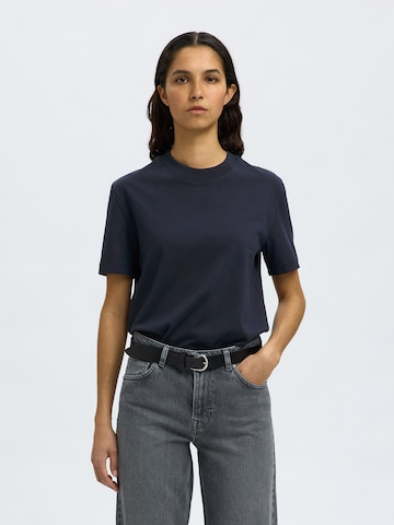 SELECTED FEMME Футболка 'SLFRELAX COLWOMAN' в Синий: спереди