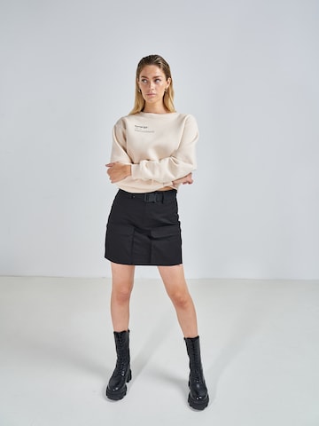 Sweat-shirt 'Emma' ABOUT YOU x Swalina&Linus en beige