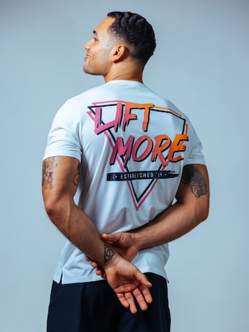 Lifters Funktionsshirt 'Lift More' in Weiß: Vorderseite