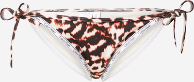 Calvin Klein Swimwear Bikini donji dio u boja pijeska / hrđavo smeđa / crna / bijela, Pregled proizvoda