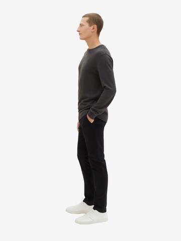 TOM TAILOR Slim fit Chino trousers in Black