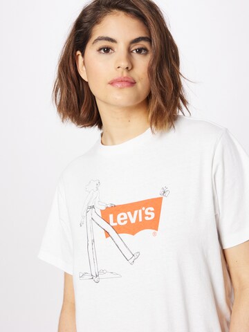 LEVI'S ® Paita 'Graphic Jet Tee' värissä valkoinen