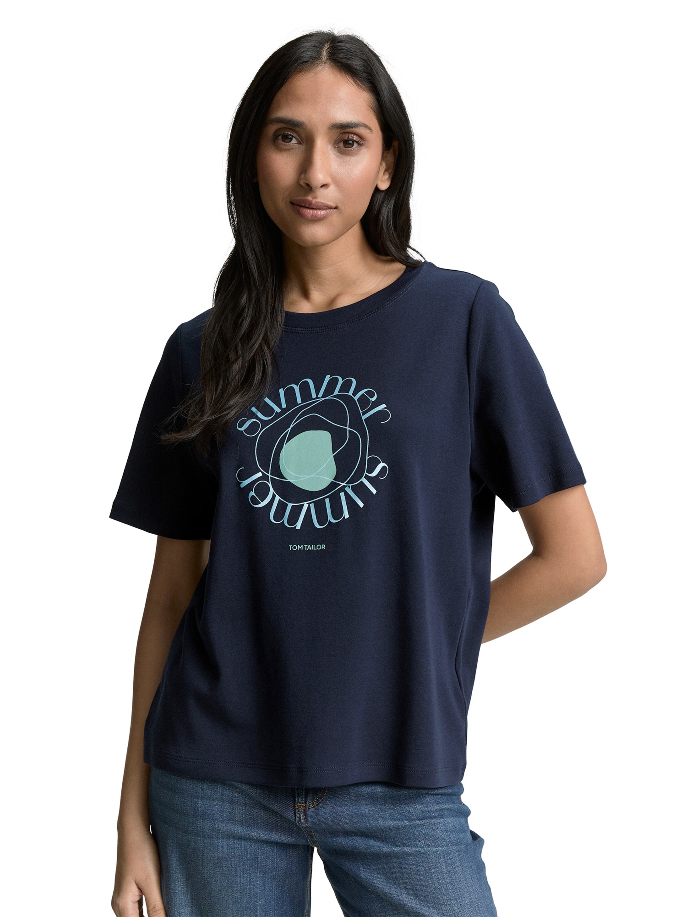 TOM TAILOR Koszulka w kolorze niebieski: przód