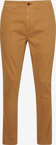 Superdry Slim fit Chino Pants in Brown: front