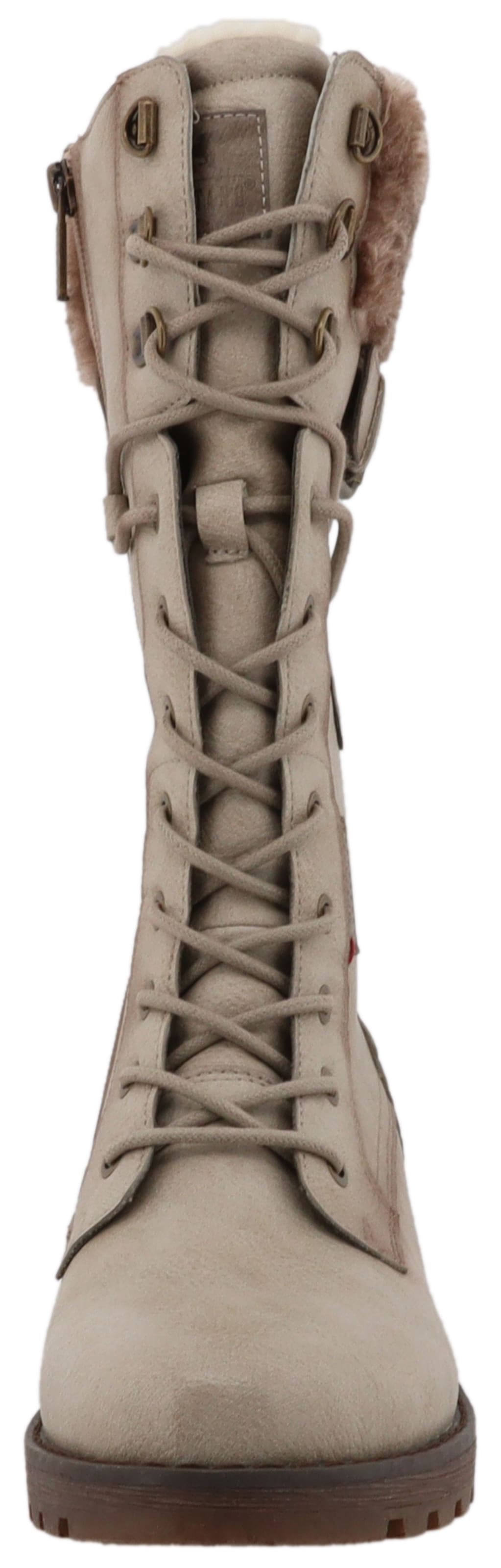 Bottes à lacets MUSTANG en beige