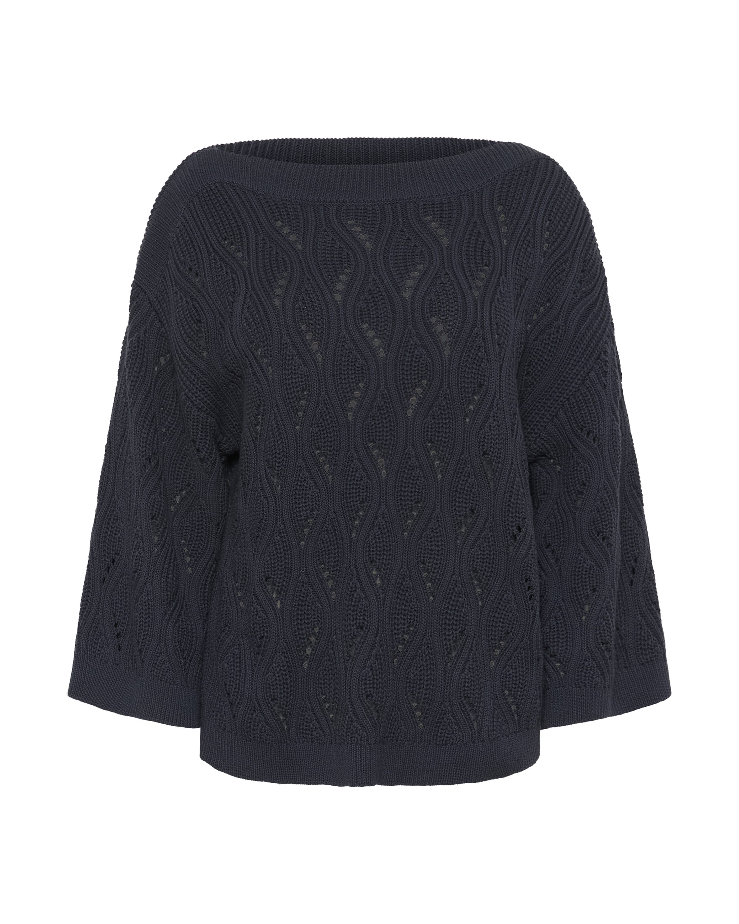 SOAKED IN LUXURY Trui 'SLRava Nanna' in Blauw: voorkant