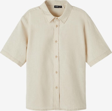 Coupe regular Chemise 'Hill' NAME IT en beige : devant