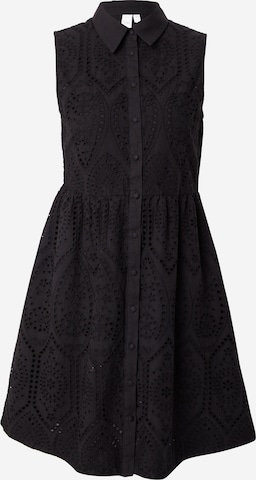 YAS - Vestido camisero 'YASHOLI' en negro: frente