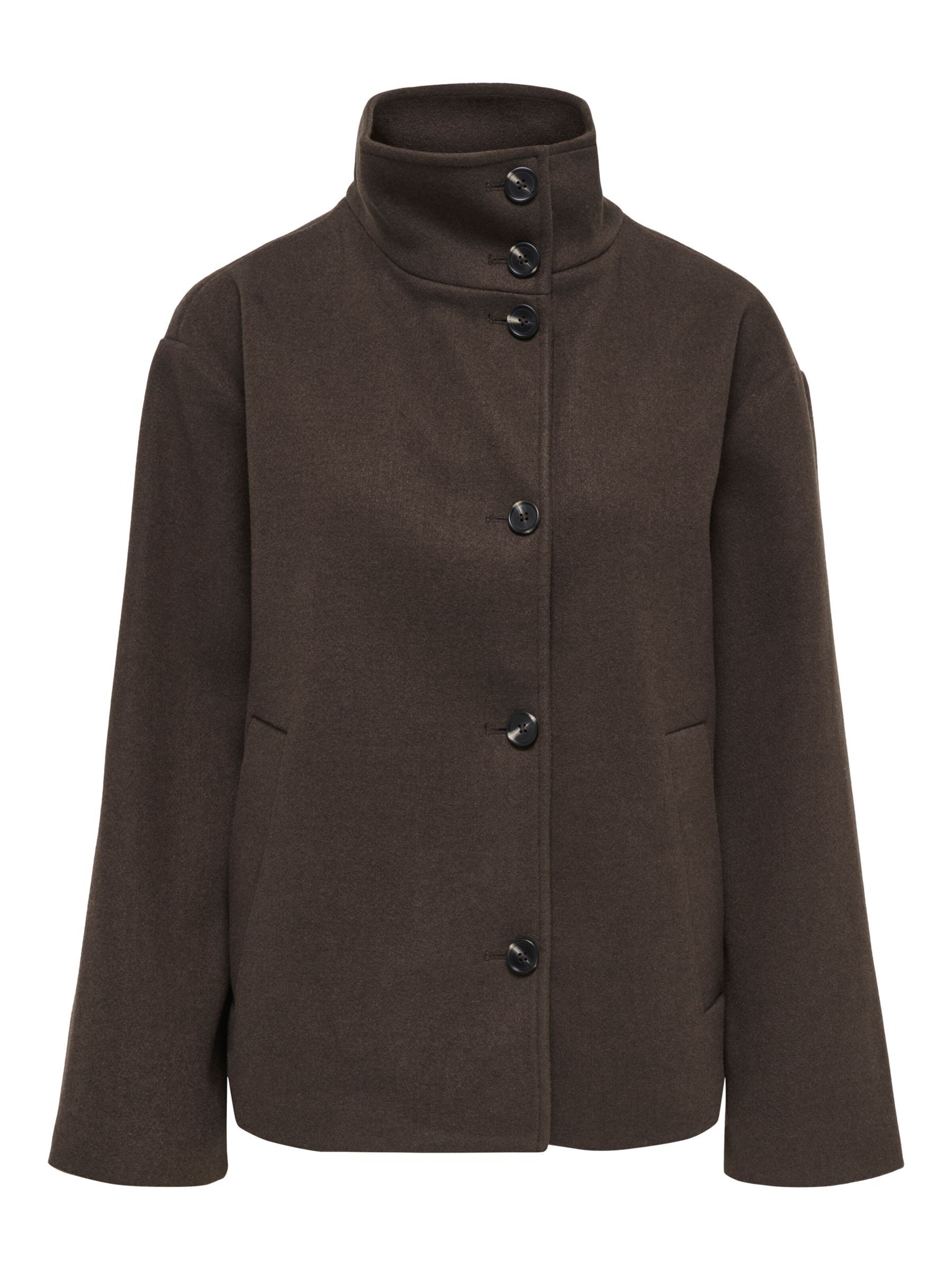 Manteau mi-saison JDY en marron : devant