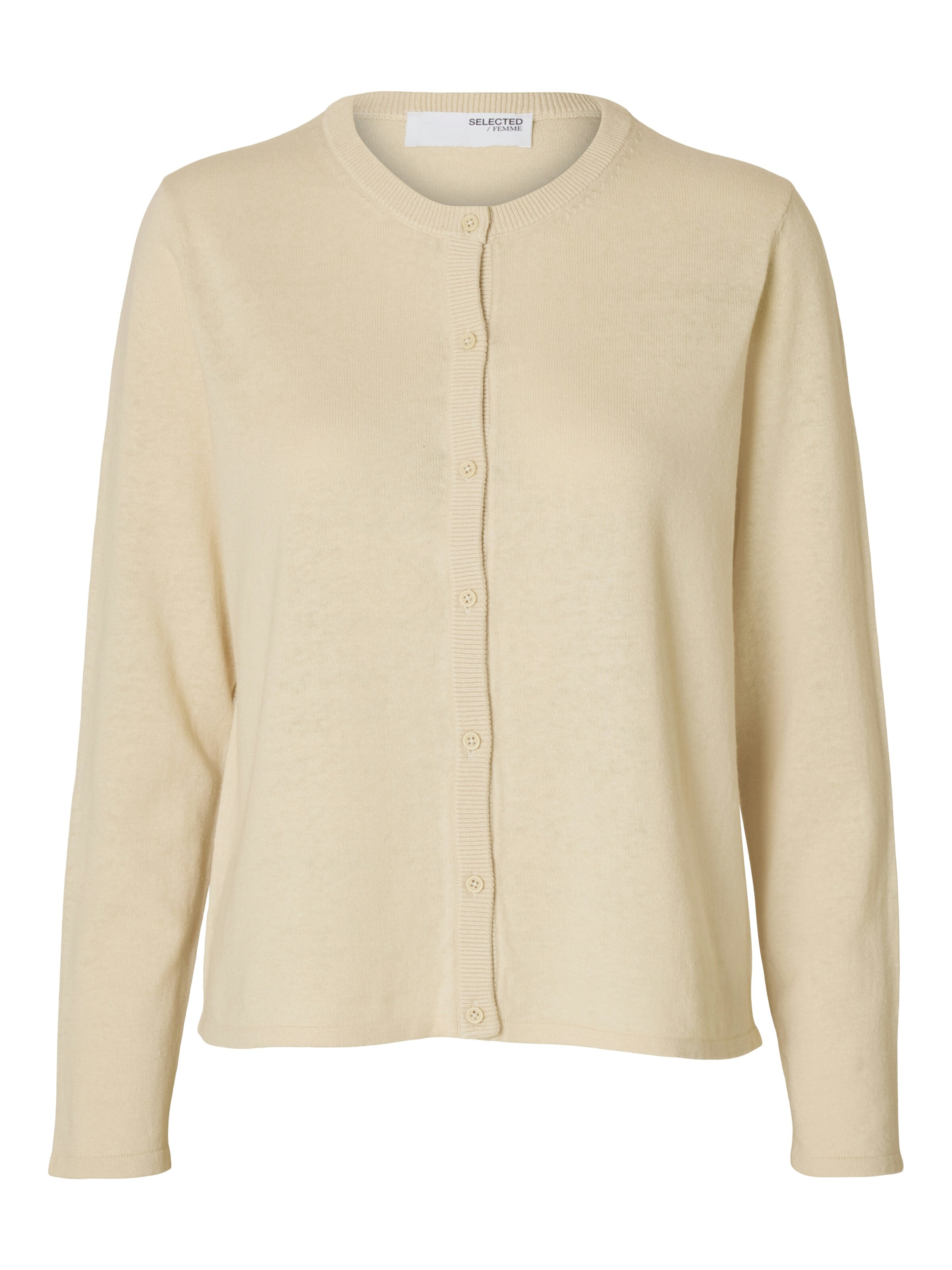 SELECTED - Cárdigan 'SLFLaura' en beige: frente