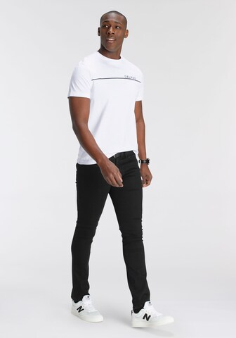 DELMAO Slimfit Jeans 'Reed' in Schwarz