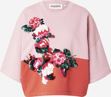 Essentiel Antwerp Sweatshirt 'Festi' i rosa: framsida